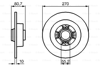 BOSCH 0986479196 - Fren Diski Arka - Renault Scenic Ii/megan Ii Sw