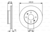 BOSCH 0986479206 - Fren Diski Ön - Kore Getz