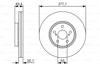 BOSCH 0986479340 - Fren Diski Ön - Japon Avensis (t25)