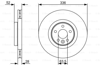 BOSCH 0986479395 - Fren Diski Ön - Volvo Volvo S60/s80/v60/v70