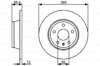 BOSCH 0986479465 - Fren Diski Arka - Vw Audi Tt