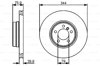 BOSCH 0986479475 - Fren Diski Ön - Bmw Land Rover Range Rover Iii