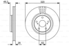 BOSCH 0986479562 - Fren Diski Ön - Japon Avensis (t27)