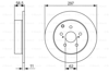 BOSCH 0986479574 - Fren Diski Arka - Japon Verso (r2)