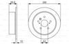 BOSCH 0986479614 - Fren Diski Arka - Japon Rx (u3)