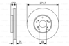 BOSCH 0986479625 - Fren Diski Ön - Japon Civic (fc)