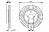 BOSCH 0986479663 - Fren Diski Ön - Japon Prius (w3)
