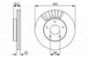 BOSCH 0986479678 - Fren Diski Ön - Japon Maxima (a32) : Primera (p12) 02-07 : Xtrail (t30) 01-06 : Maxima (a33) 00-06