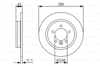BOSCH 0986479691 - Fren Diski Arka - Volvo Volvo V40