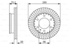 BOSCH 0986479711 - Fren Diski Ön - Ford Ranger Mazda Bt50 B2500 4x4 4x2