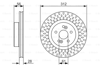 BOSCH 0986479723 - Fren Diski Ön - Renault Clio Iii/megane Iii Sport