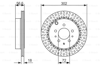 BOSCH 0986479757 - Fren Diski Arka - Japon Cx7 (er)