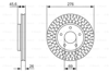 BOSCH 0986479783 - Fren Diski Ön - Japon Lancer (cy)