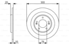 BOSCH 0986479A46 - Fren Diski Arka - Kore I40