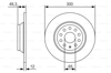 BOSCH 0986479A84 - Fren Diski Arka - Vw Passat-arteon-tiguan