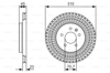 BOSCH 0986479C46 - Fren Diski - Opel 