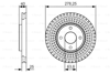BOSCH 0986479C48 - Fren Diski Ön - Ford Ecosport