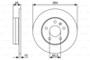 BOSCH 0986479C66 - Fren Diski Arka - Opel Zafira B