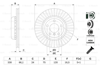 BOSCH 0986479E07 - Fren Diski Ön - Bmw F10-f10 Flci-f11-f11 Lci-f18-f18 Lci