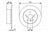 BOSCH 0986479R06 - Fren Diski Arka - Japon Camry (v4)
