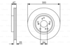 BOSCH 0986479R24 - Fren Diski Ön - Japon Crv (rd) : Civic (fn) Hb 2.0 06-11
