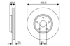 BOSCH 0986479R28 - Fren Diski - Japon Rx (mcu15)