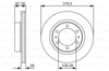 BOSCH 0986479R46 - Fren Diski Ön - Japon Hilux (kun26)