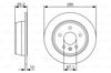 BOSCH 0986479S02 - Fren Diski Arka - Mercedes W638