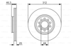 BOSCH 0986479S23 - Fren Diski Ön - Vw Passat-a4-a6