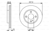 BOSCH 0986479S38 - Fren Diski Ön - Ford Fiesta