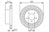 BOSCH 0986479U00 - Fren Diski Ön - Fiat Jeep Cherokee