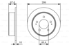 BOSCH 0986479U21 - Fren Diski Arka - Kore Actyon/kyron/rexton