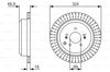 BOSCH 0986479V10 - Fren Diski Arka - Kore Ix55