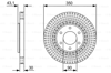 BOSCH 0986479V51 - Fren Diski Ön - Japon Qx56 (ja60)
