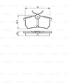 BOSCH 0986494011 - Fren Balatasi Arka - Ford Focus
