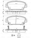BOSCH 0986494136 - Fren Balatasi Ön - Japon Civic (fk) Hb