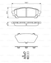 BOSCH 0986494232 - Fren Balatasi Arka - Japon Forester (sg) : Impreza (gd) 2.0 05-07