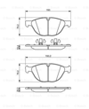 BOSCH 0986494307 - Fren Balatasi Ön - Bmw X5 E70-x5 F15-x6 E71-x6 E72-x6 F16