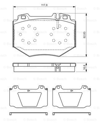 BOSCH 0986494352 - Fren Balatasi Ön - Mercedes W220