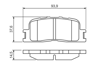 BOSCH 0986494359 - Fren Balatasi Arka - Japon Camry (v3)