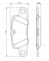 BOSCH 0986494431 - Fren Balatasi Arka - Vw Panamera