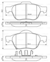 BOSCH 0986494485 - Fren Balatasi Ön - Japon Avensis (t22)