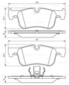 BOSCH 0986494561 - Fren Balatasi Ön - Bmw F20-f21-f22-f23-f30-f31-f34-f35-4f32-f33-f36-x3 F25-x4 F26