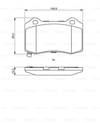 BOSCH 0986494708 - Fren Balatasi Arka - Fiat Jeep Grand Cherooke Iv-chreysler 300c