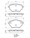 BOSCH 0986494716 - Fren Balatasi Arka - Opel Grandland X Combo E 5008 Rifter 308 Ii 3008 508 Ii Berlingo C4 Picasso C5 Iii C5 Aircross