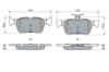 BOSCH 0986494888 - Fren Balatasi Arka - Ford Focus/kuga/s-max/galaxy/mondeo