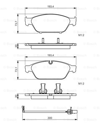 BOSCH 0986494987 - Fren Balatasi Ön - Vw A6-a7-a8
