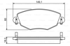 BOSCH 0986495230 - Fren Balatasi Ön - Ford Mondeo/jaguar
