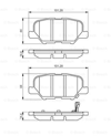 BOSCH 0986495358 - Fren Balatasi Arka - Japon Asx (ga) : Outlander (gf) 12- : Mazda 6 (gj) 13-15