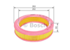 BOSCH 1457429923 - Hava Filtresi - Renault R 9 / R 11 / R 19 Ie Flash/e7j/honda Accord Ii/volvo 440